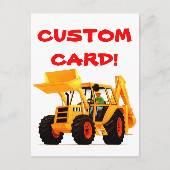 Yellow Digger Postcard (Front)