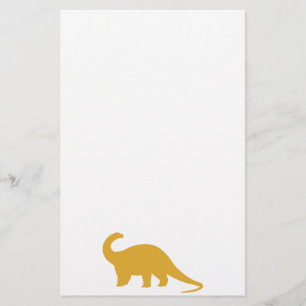 Yellow Dinosaur Stationery