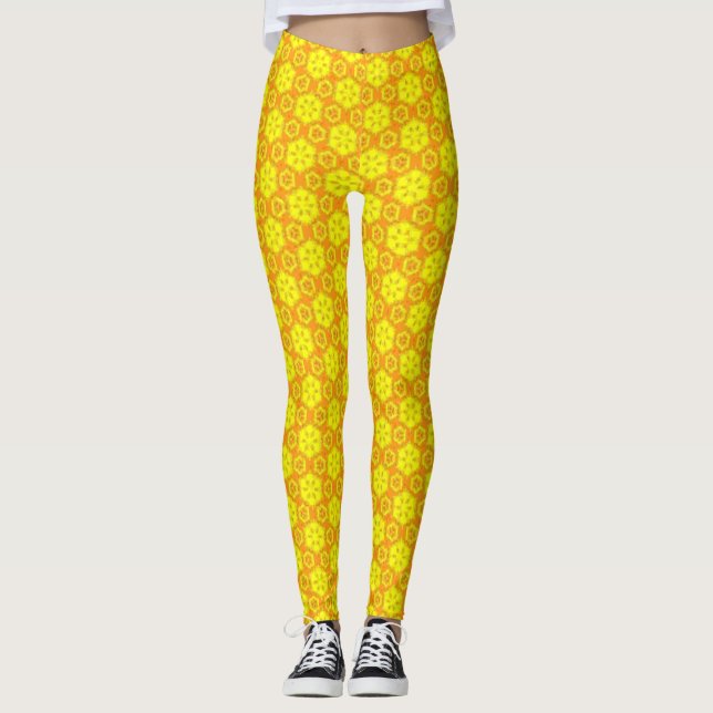 Yellow disaeing legging new leggings and yellow (Front)