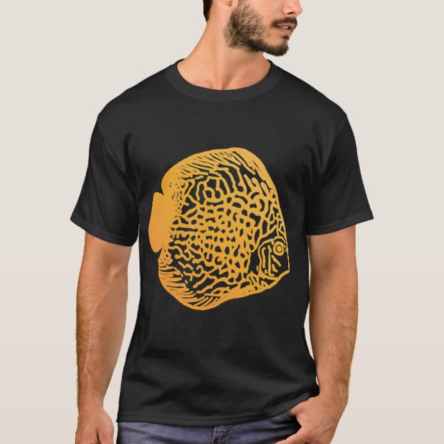 Yellow Discus Fish T-Shirt (Front)
