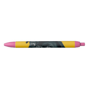 yellow dog black ink pen