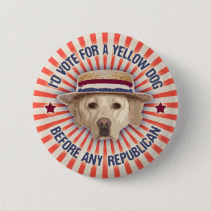 Yellow Dog II 2 Inch Round Button