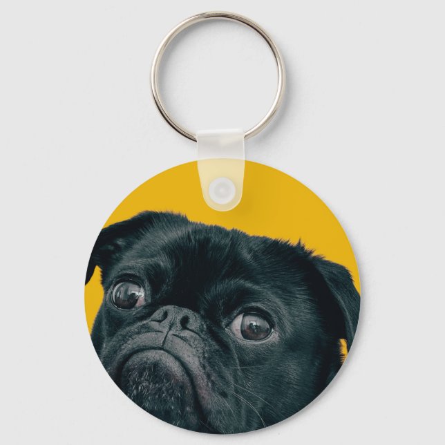 yellow dog keychain (Front)