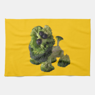 Yellow dog kitchen towel. kitchen towel