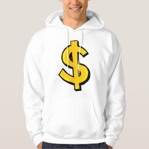 Yellow Dollar Symbol Hoodie