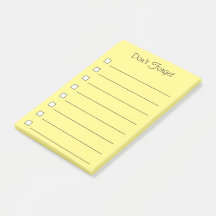 Yellow Don't Forget Sticky Notes - To do List