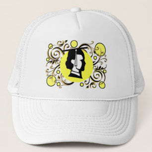 Yellow Dot Flourish Graduate Cap