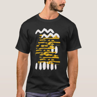 Yellow Dots Abstract Painting Symbol T-Shirt