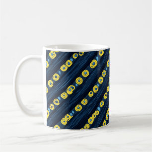 Yellow Dots Abstract Pattern Coffee Mug