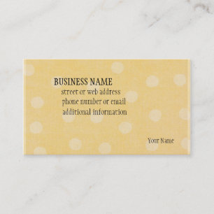 Yellow Dots - Business Card