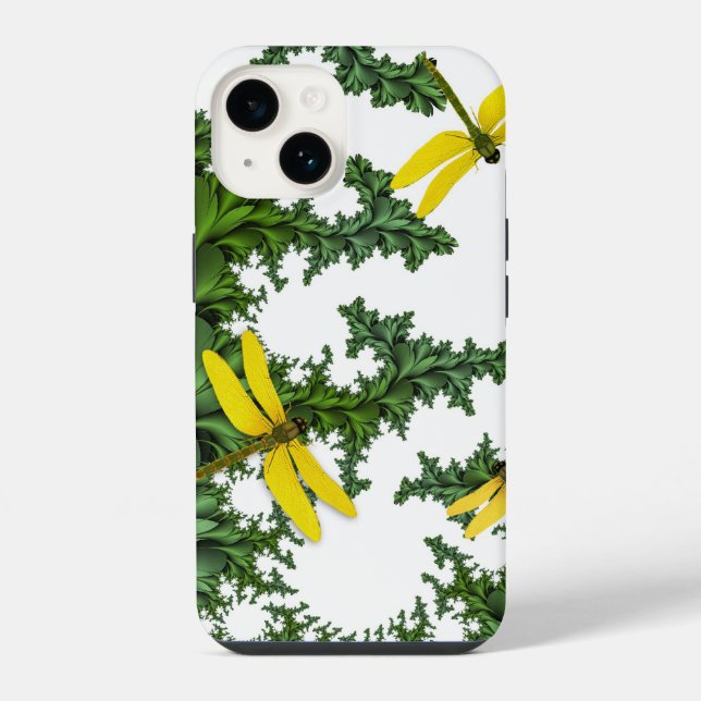 Yellow Dragonflies  iPhone Case (Back)