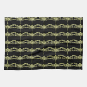 Yellow Dragonfly Kitchen Towel