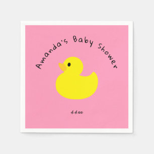 Yellow Duck - Baby Shower Napkin