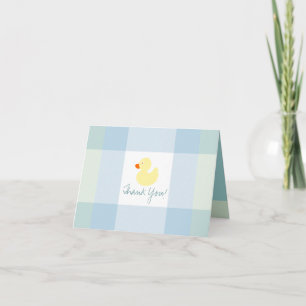 Yellow Duck Baby Thank You Card