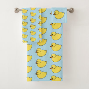 Yellow Duck Bath Towels Set 