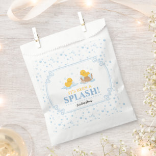 Yellow Duck Bubble Bath Party Favour Bags