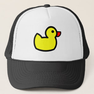 Yellow Duck Drawing Trucker Hat