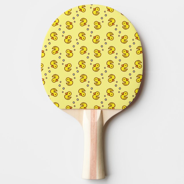 Yellow duck ping pong paddle (Front)