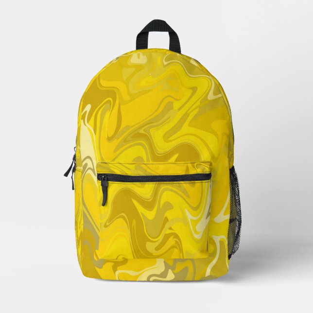 Yellow Duck Printed Backpack (Front)