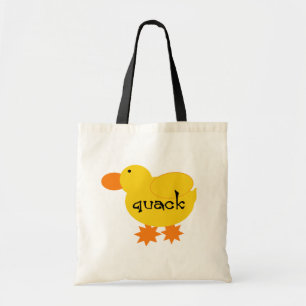 Yellow Duck Quack Tshirts and Gifts Tote Bag