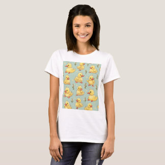 Yellow duck short-sleeved T-shirt