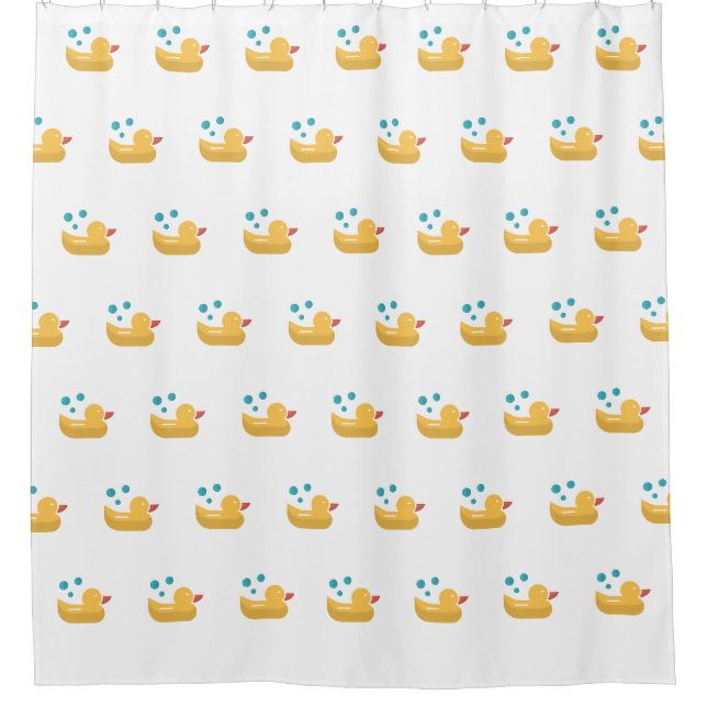 Yellow Duck Shower Curtain (Front)