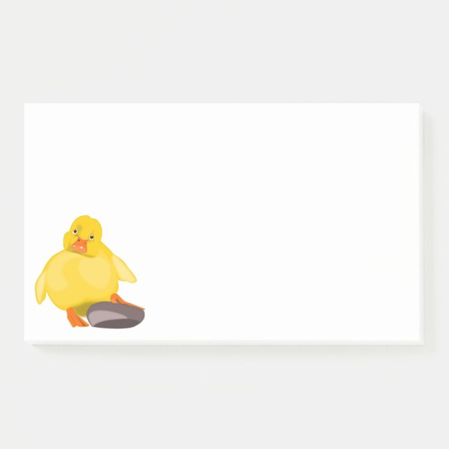Yellow Duckling Fun Post-it Notes (Front)