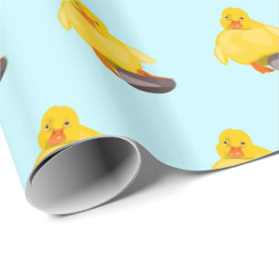 Yellow Duckling Wrapping Pape - Your Color / Text Paper