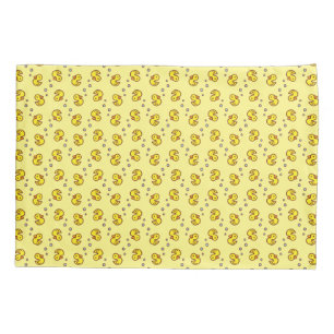 Yellow ducks pillow case