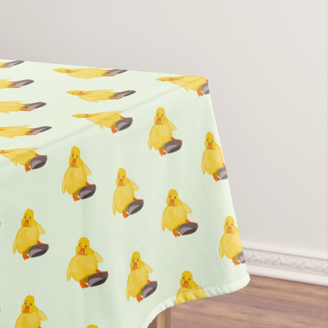 Yellow Ducks Tablecloth (In Situ)