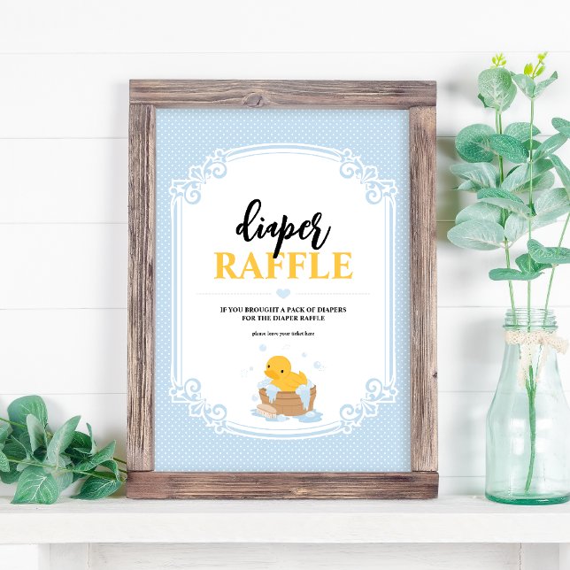 Yellow Ducky Diaper Raffle Game Sign (Creator Uploaded)