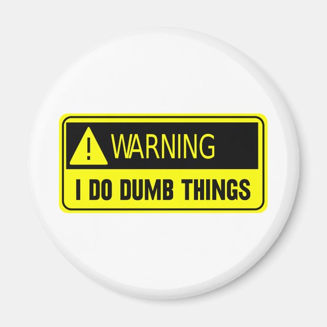 YELLOW DUMB MAGNET (Front)
