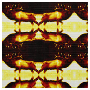 Yellow Elk Fabric