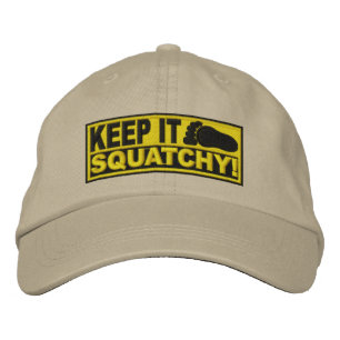Yellow *EMBROIDERED* Keep It Squatchy! - Bobo's Embroidered Hat