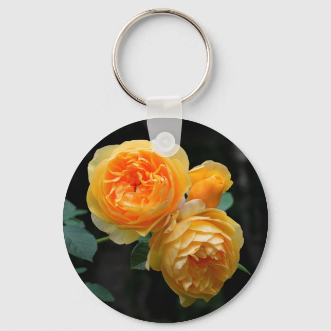 Yellow English Roses Keychain (Front)
