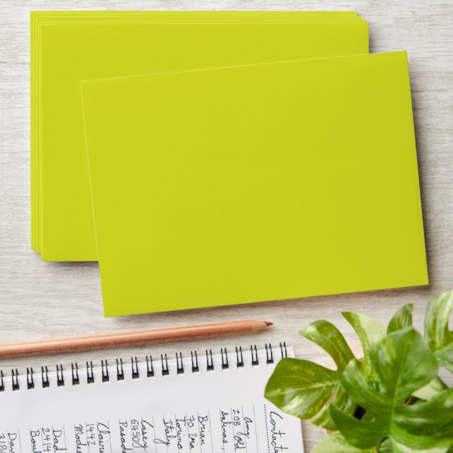 Yellow Envelope Bright A7 Envelope | Neon Mail (Stacked)