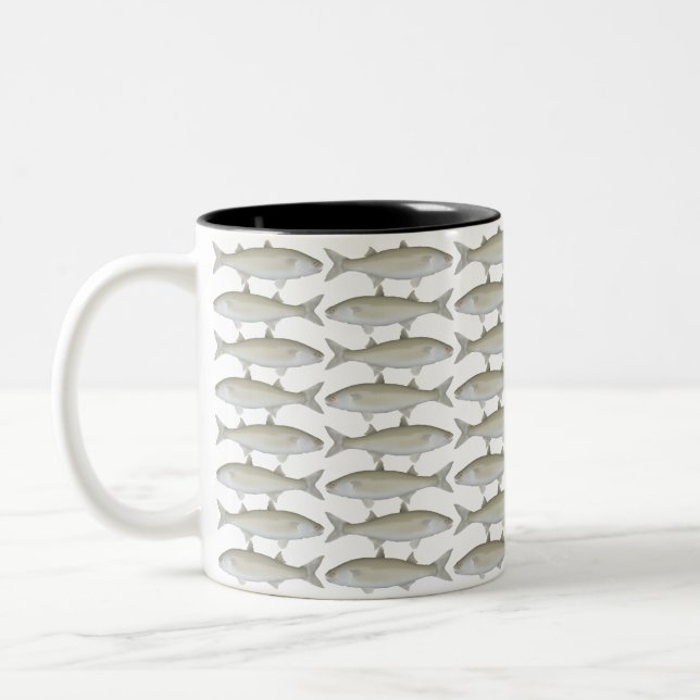 Yellow Eye Mullet Two-Tone Coffee Mug (Left)