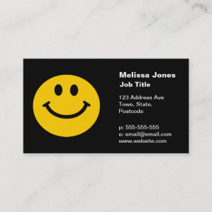 Yellow Face Business Card