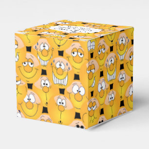 Yellow Face 😉 Emoji Design Favor Box