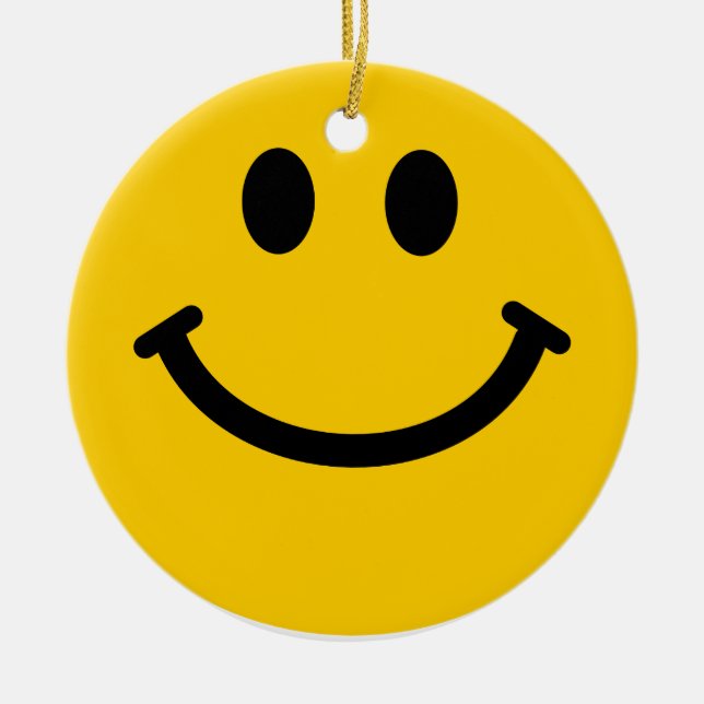 Yellow Face Ornament Decoration (Front)
