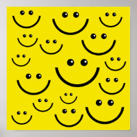 Yellow Face Poster