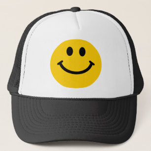 Yellow Face Trucker Hat
