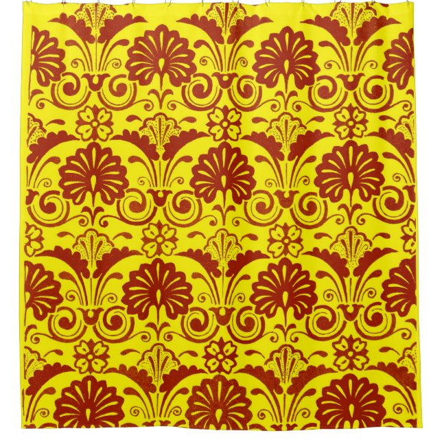 yellow fans and fronds print (Front)