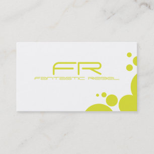 Yellow Fantastic Rebel Business Cards