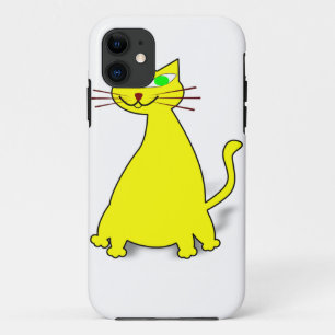 Yellow Fat Cat iPhone 11 Case