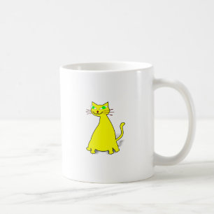 Yellow Fat Cat Coffee Mug