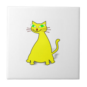 Yellow Fat Cat Tile