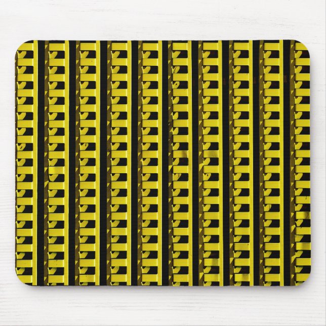 Yellow Fence Mouse Pad (Front)