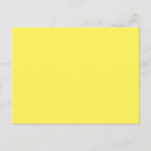 Yellow #FFF555, Golden Glow Postcard (Front)