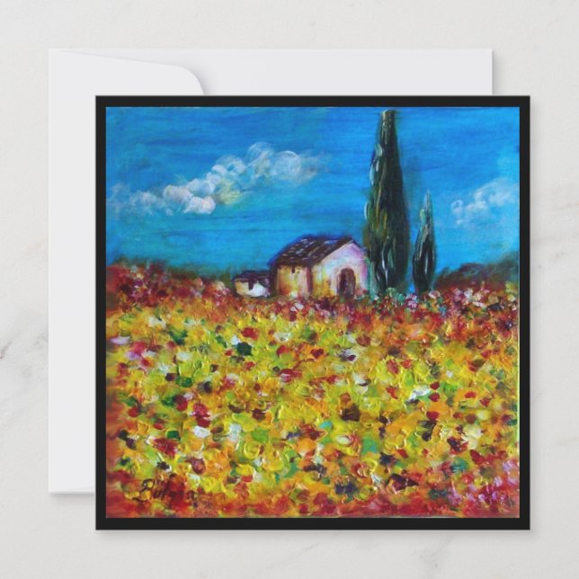 YELLOW FIELD INVITATION (Front)